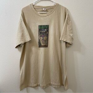 Habitat wilderness wolf goggles shirt tan xl